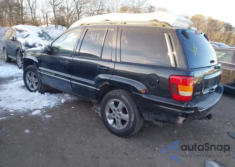 2004 Jeep Grand Cherokee Overland z USA, uszkodzony, nr VIN 1J8GW68JX4C398764